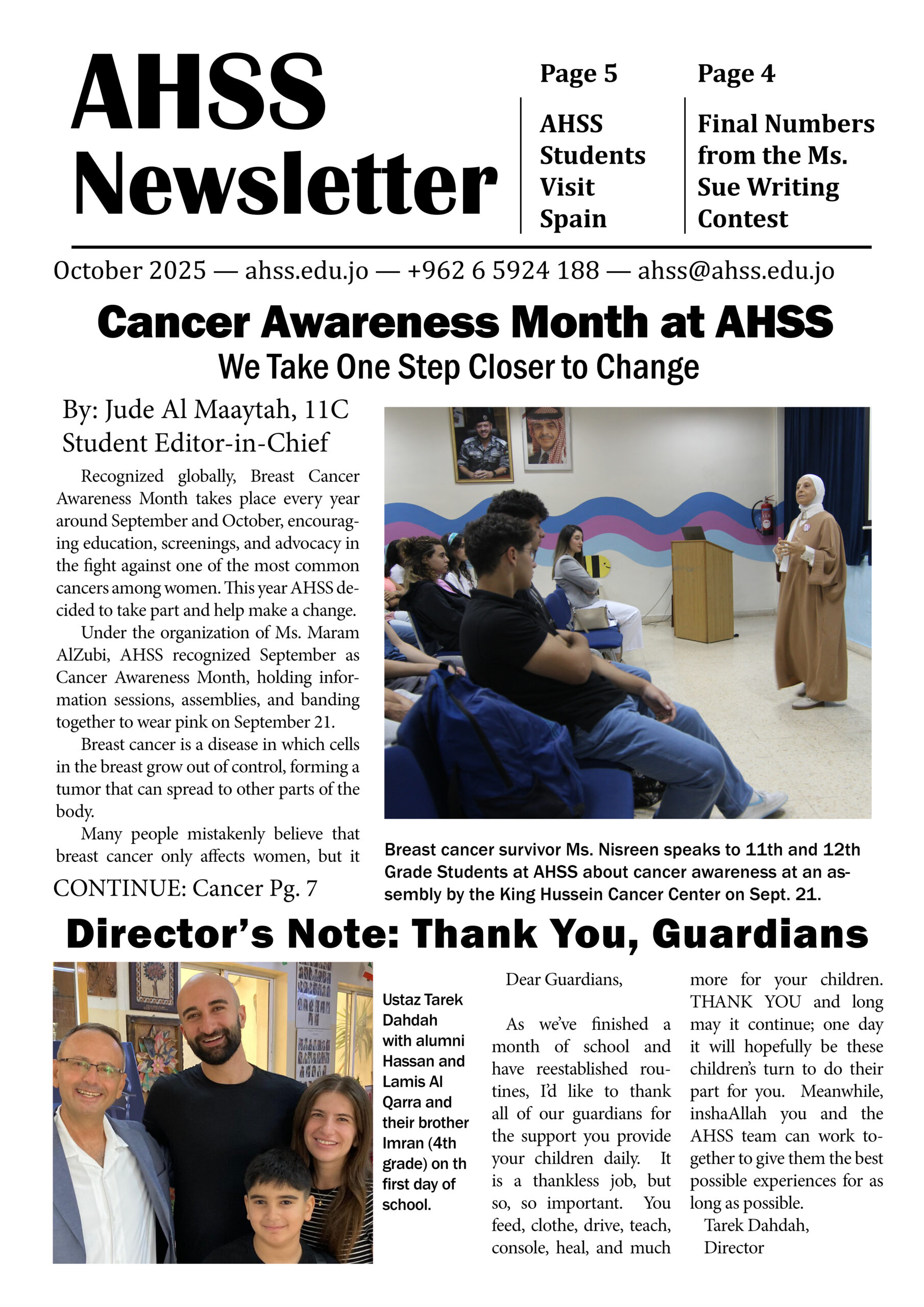 October Newsletter