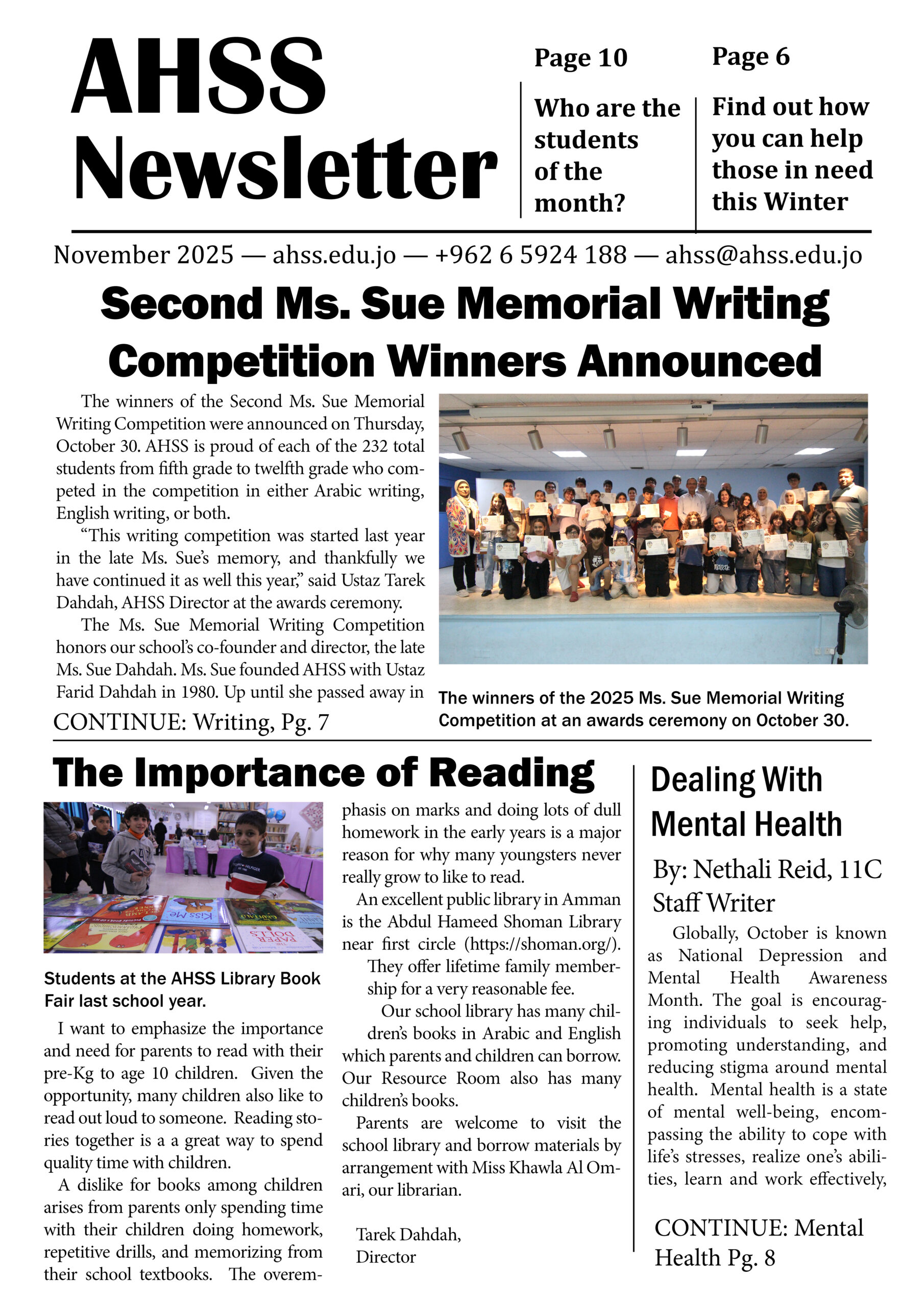 November Newsletter For Online