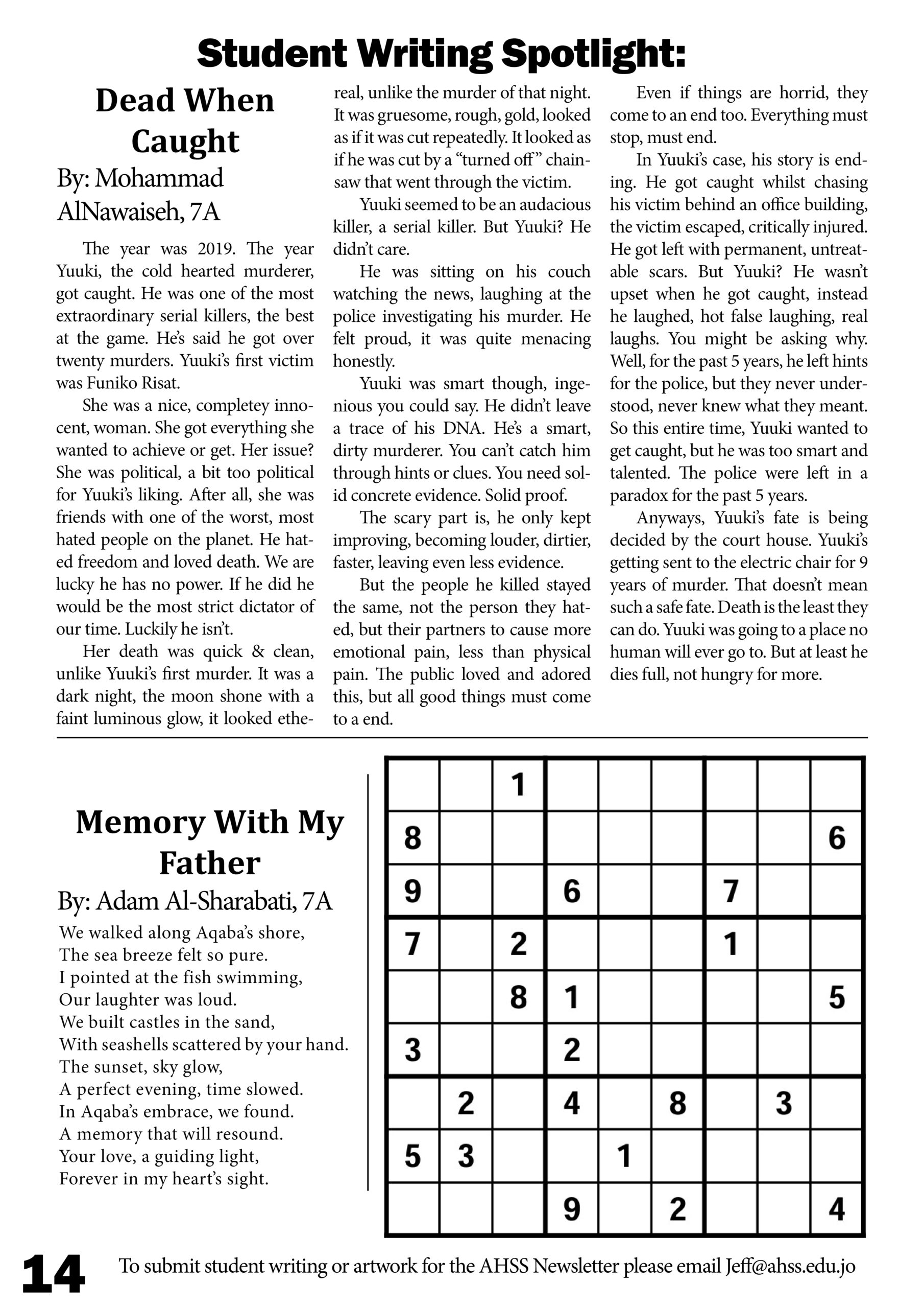 November Newsletter For Online14